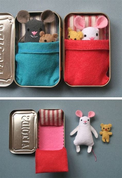 Wee Mouse Tin House Pdf Pattern Etsy Doll Bed Diy Diy Baby Stuff