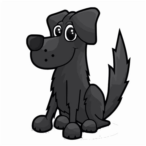 Black Cartoon Dog Openclipart