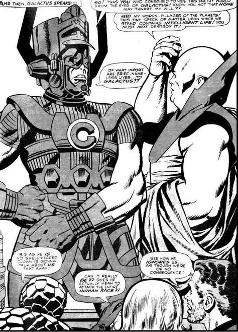 Galactus And The Watcher Jack Kirby Art Jack Kirby Comic Books Art
