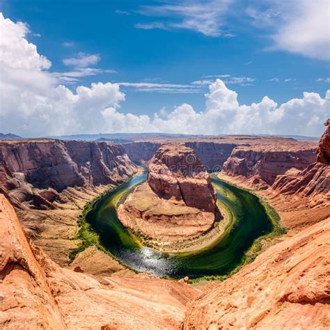 Horseshoe Bend On Colorado River Stock Image Image Of Outdoor