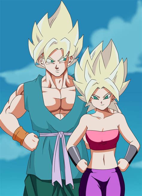 Goku X Caulifla By Elninjarubio On Deviantart Dragon Ball Super Manga Dragon Ball Dragon