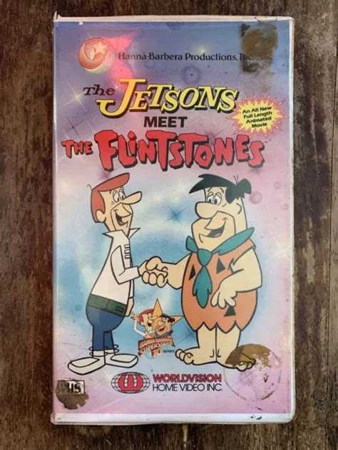The Jetsons Meet The Flintstones Vhs Worldvision Hanna Barbera Full Movie Picclick