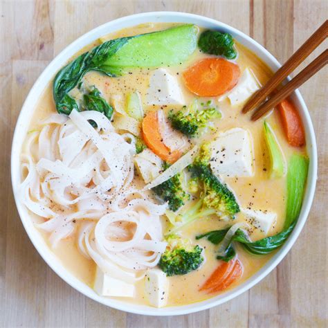 This soup is clean and comforting. Coconut Curry Noodle Soup- My Favorite Takeout Copycat ...
