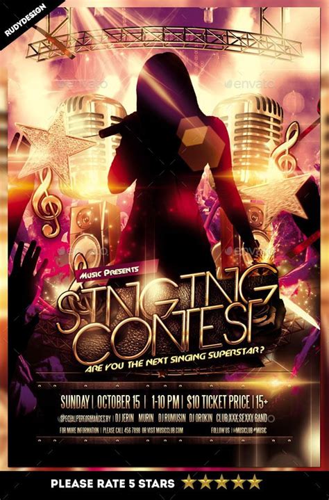 Singing Contest Flyer Psd Template Only Available Here
