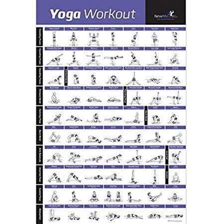 The Yoga Workout Poster Is Shown In Black And White With Instructions On How To Do It