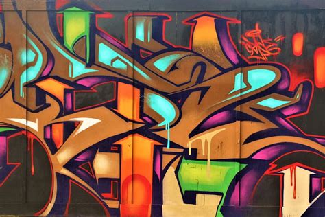 Graffiti Mural Street Art Wall Art Background Spray