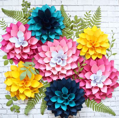 Repeat this for all 7 petals. Making Paper Flowers With Cricut