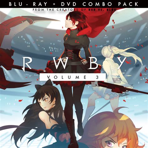 Rwby Volume 3 Blu Ray Dvd Combo Pack Grimm Rwby Dvd