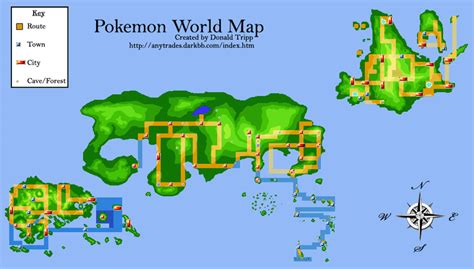 Kanto Region Map Labeled