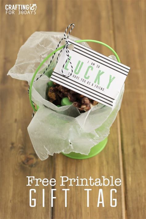 Sharing with you our free st. St. Patrick's Day Gift Tag