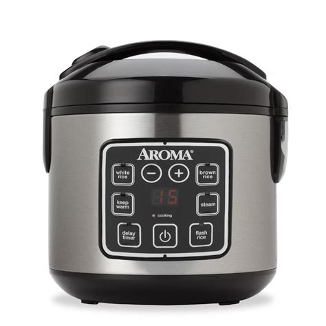 Aroma 8 Cup Programmable Rice Grain Cooker Steamer Walmart Com