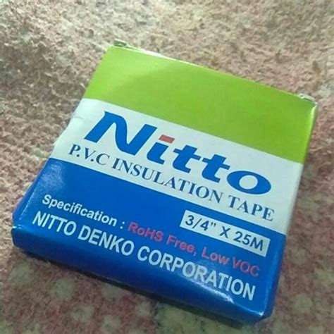 Isolasi Listrik Merk Nitto Original | Shopee Indonesia