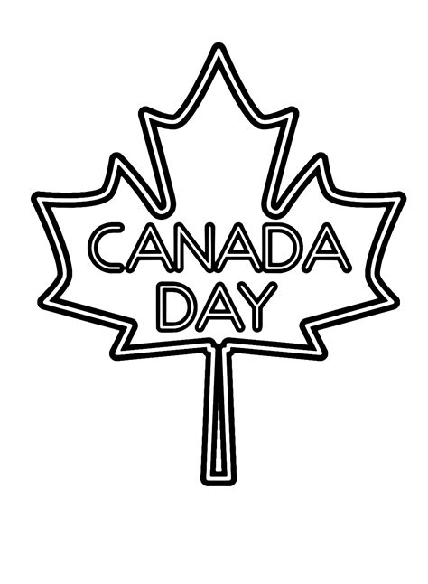 Canada Day Maple Leaf Coloring Page Free Printable Coloring Pages