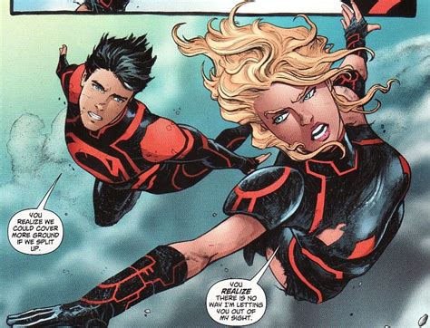Superboy And Supergirl She Doesnt Trust Him And Therefore Wants To