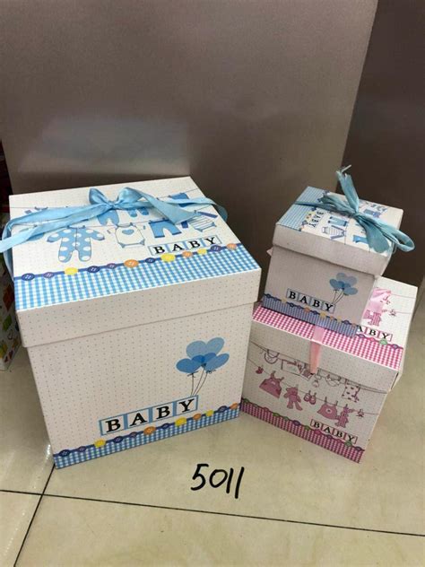 Caja Para Baby Shower 22 X 22 NiÑa