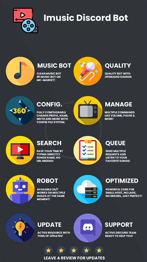 Welcome images, moderation, leveling, reaction roles, logs, high quality music and many many more! Discord Music Bots