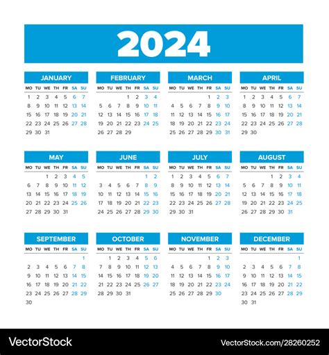 2024 Calendar Weekdays Rubi Angelika