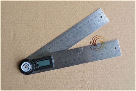 Stainless Steel Electronic Angle Ruler Protractor 360 Degree 200mm
