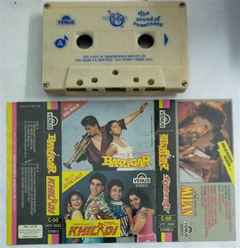 Baazigar Khiladi Hindi Film Audio Cassette Audio Cassettes Hindi