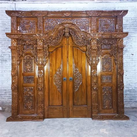 Doors With Javanese And Balinese Carving Motifs The Best Etsy Uk