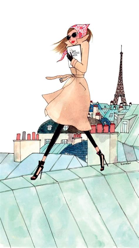 「my Little Box」kanakoさんのイラストおしゃれ。 Paris Illustration Fashion