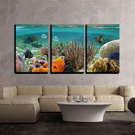 Wall26 Underwater View Of Ocean Canvas Art Wall Decor 16x24x3