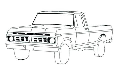 Classic Truck Coloring Pages at GetColorings.com | Free printable colorings pages to print and color