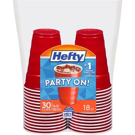 Cups Hefty Party On Plastic Red 18 Ounce 30 Count Anna Lee Rod Lopez Health 785923180069 Ebay