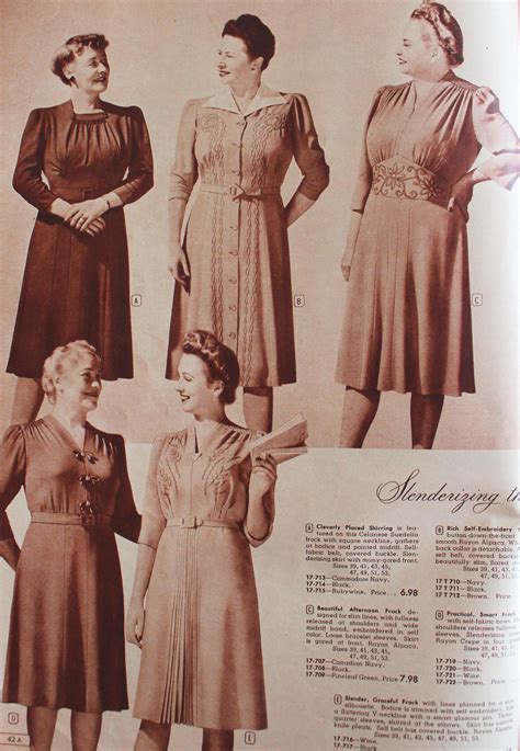 1940s Plus Size Clothing Dresses History 1940s Fashion Women Plus