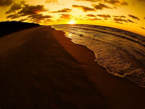 Sunrise Ocean Nature Sand Beaches Wallpapers Hd Desktop And