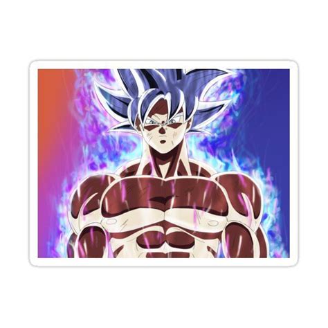 Goku Mastered Ultra Instinct Sticker By D34thdesing Dragon Ball Goku