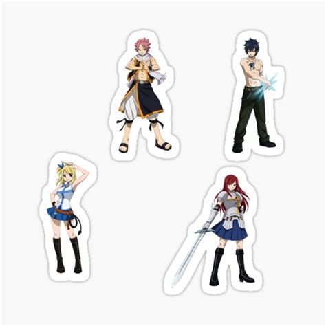 Fairy Tail Stickers Sticker By Anime Dude Redbubble