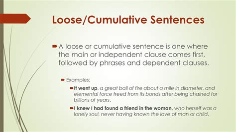 Loose Cumulative And Periodic Sentences Ppt Download