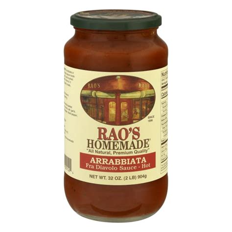 Raos Homemade Spicy Marinara Arrabbiata Sauce 32 Oz