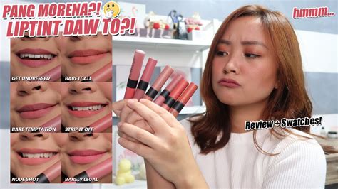 New Maybelline Sensational Liquid Matte Lip Tint The Nudes Review Swatches Youtube