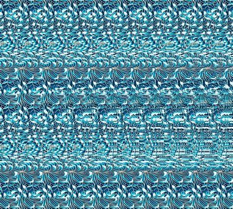 Abstract Blue and White Pattern with Wavy Lines