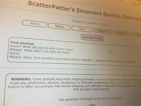 We did not find results for: Scatterpatter\'S Incorrect Quotes Generator / Hitman ...