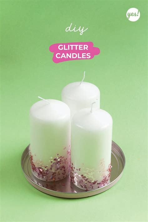 How To Make Glitter Candles Diy Tutorial Glitter