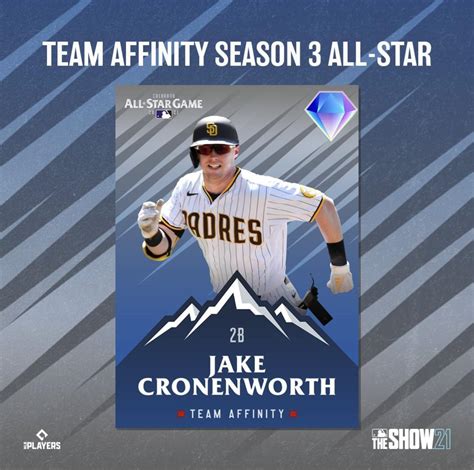 2021 All Star Jake Cronenworth Is The Padres Team Affinity Season 3 💎