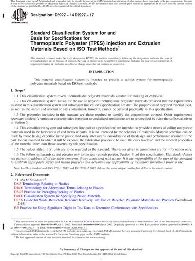 Astm D Red Standard Classification System For And Basis For