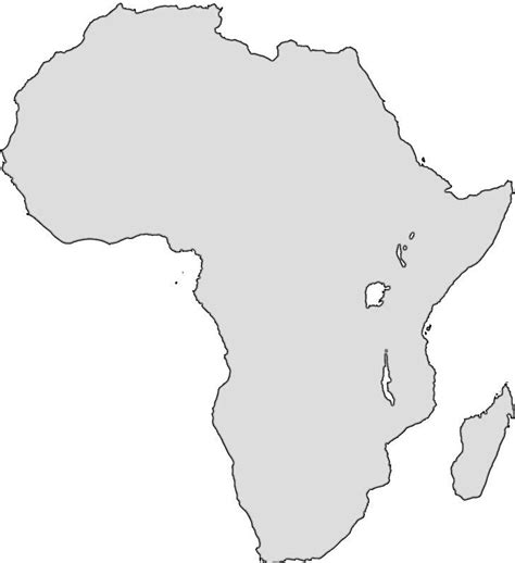Africa Blank Map Clip Art Png 576x602px Africa Area Black Black Images