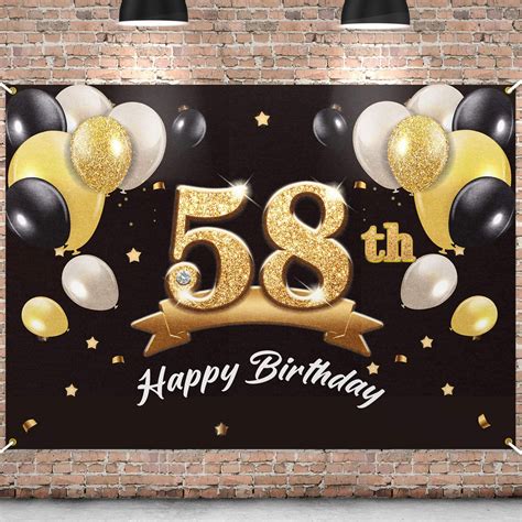 Happy 58th Birthday Images Printable Template Calendar