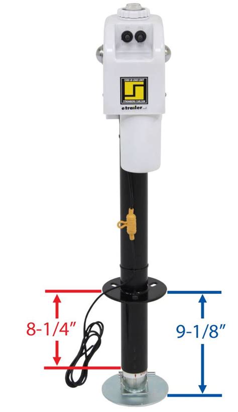 Save time and energy with an electric trailer jack from the experts at etrailer.com Stromberg Carlson Electric Trailer Jack - Drop Leg - A ...