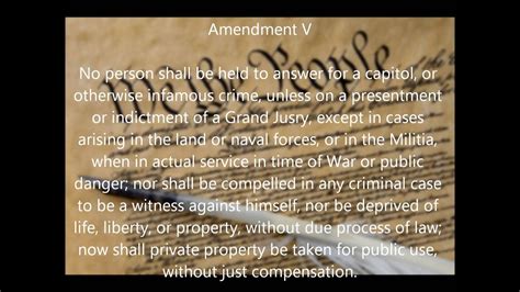The Bill Of Rights Amendments 1 10 Youtube