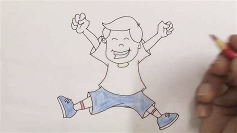 How Can I Draw Happy Jumping Kid Mutlu Ziplayan Çocuk Nasil Çİzebİlİrİm