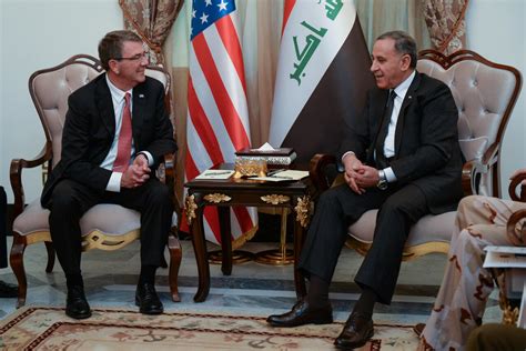 Carter Iraqi Leaders Discuss Ways To Increase Pressure On Isil U S