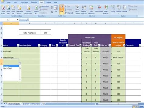 Spectacular Raw Material Inventory Management Excel Revenue And