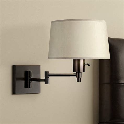 Farmhouse wall sconce lamp pendant plug in wall light green white sconce light rustic sconce lamp metal wall sconce. Real Simple Black Matte Plug-In Swing Arm Wall Lamp - #70032 | Lamps Plus