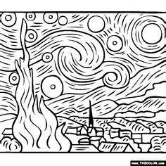 Noon break ,van gogh ,usa shipping ,abstract paintings, diy coloring figures, gift. Vincent Van Gogh - Starry Starry Night | Soyut boyama ...