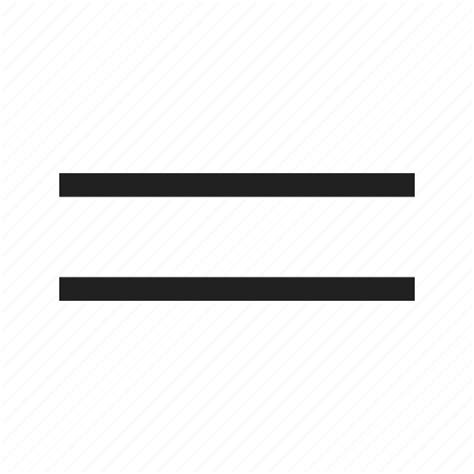 Equal Equality Equals Mathematics Plus Set Sign Icon Download